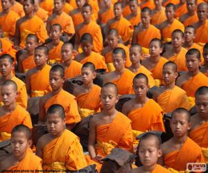 Puzzle Νέοι βουδιστές μοναχοί